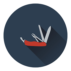 Image showing Icon of folding penknife