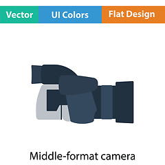 Image showing Icon of premium photo camera