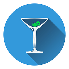 Image showing Cocktail glass icon