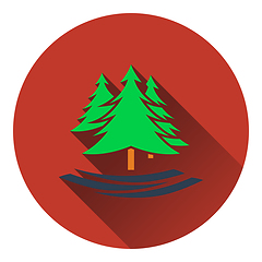 Image showing Icon of fir forest