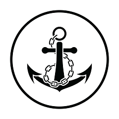 Image showing Sea anchor with chain icon