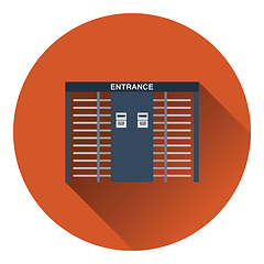 Image showing Stadium entrance turnstile icon