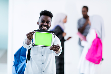 Image showing young  african student