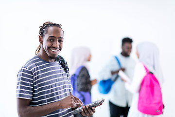 Image showing young  african student