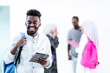 Image showing young  african student