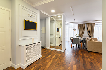 Image showing Spacious luxury hallway interior