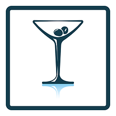 Image showing Cocktail glass icon