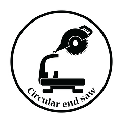 Image showing Icon of circular end saw