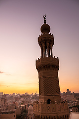 Image showing sunset scenery at Cairo Egypt