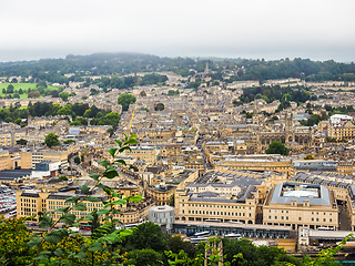 Image showing HDR Aerial view of Bath