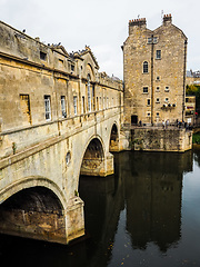 Image showing HDR Pulteney Bridge in Bath