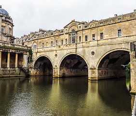 Image showing HDR Pulteney Bridge in Bath