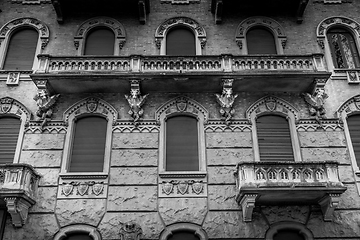 Image showing TURIN, ITALY - Dragon on Victory Palace facade 