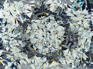 Image showing gemstone structure extreme closeup and kaleidoscope