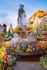 Image showing Fish fountain on the Victory Square