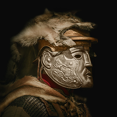 Image showing Portrait of Legionary in Mask