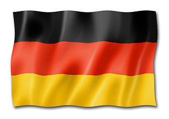 Image showing German flag isolated on white