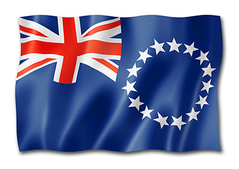 Image showing Cook Islands flag isolated on white