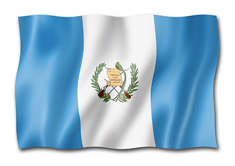 Image showing Guatemalan flag isolated on white