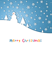 Image showing Merry Christmas child card