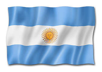 Image showing Argentinian flag isolated on white