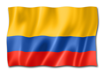 Image showing Colombian flag isolated on white