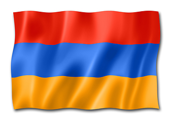 Image showing Armenian flag isolated on white