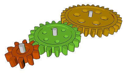 Image showing Sprocket po vector or color illustration