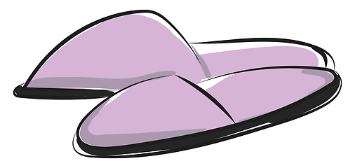 Image showing Closed toe unisex indoor slippers/Carpet slippers/Bedroom slippe