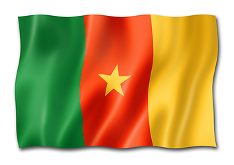 Image showing Cameroon flag isolated on white