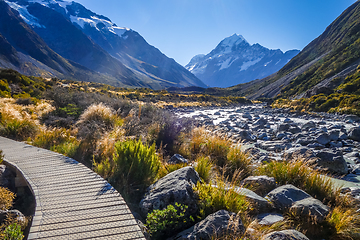 Image showing Hooker Valley Track, Aoraki Mount Cook, New Zealand