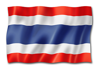 Image showing Thai flag isolated on white