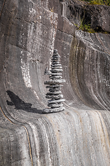 Image showing Cairn near Franz Josef Glacier, New Zealand