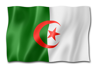 Image showing Algerian flag isolated on white