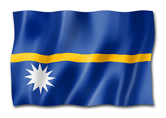 Image showing Nauru flag isolated on white