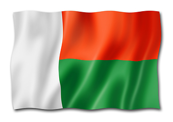 Image showing Madagascar flag isolated on white