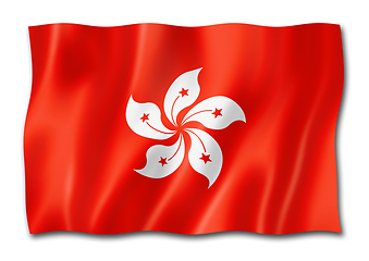 Image showing Hong Kong flag isolated on white