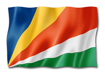 Image showing Seychelles flag isolated on white