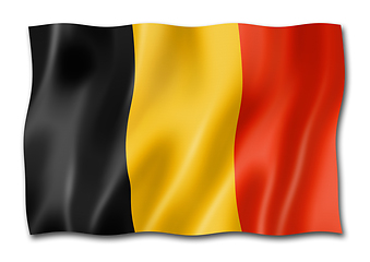 Image showing Belgian flag isolated on white