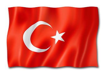 Image showing Turkish flag isolated on white
