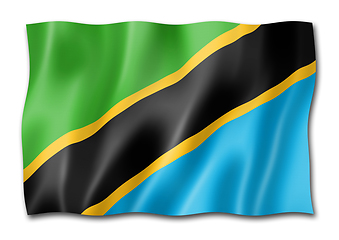 Image showing Tanzania flag isolated on white