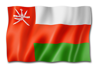 Image showing Oman flag isolated on white