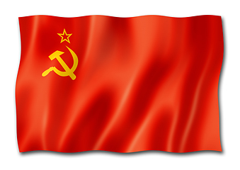 Image showing USSR flag isolated on white