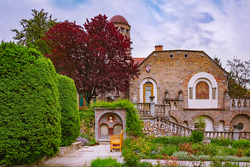 Image showing Inner Courtyard of an Old Castle