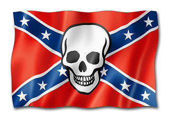 Image showing Confederate death flag isolated on white