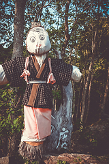 Image showing Japanese scarecrow in Nara Park, Japan