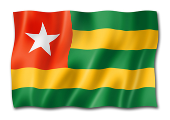 Image showing Togo flag isolated on white