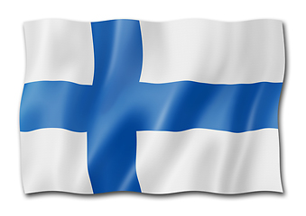 Image showing Finnish flag isolated on white