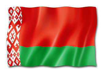 Image showing Belarus flag isolated on white