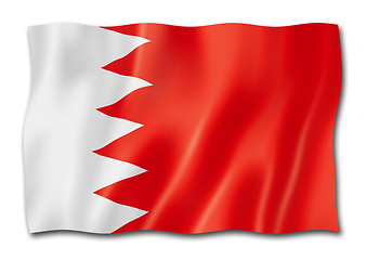 Image showing Bahrain flag isolated on white